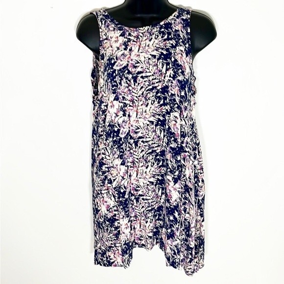 Roxy Swing Capella Dress Americano Blue Print Size Small - Picture 3 of 13